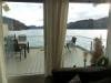 Blick aus dem Wohnzimmer auf den Fjord