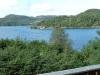 Blick von der Veranda auf den Fjord