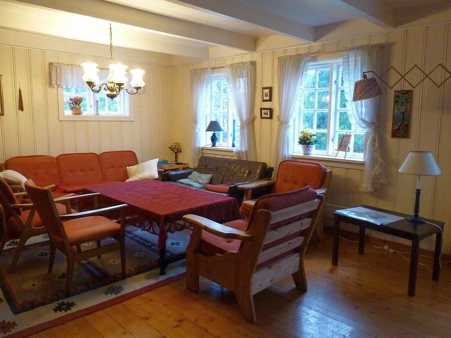 Das Wohnzimmer des Ferienhauses