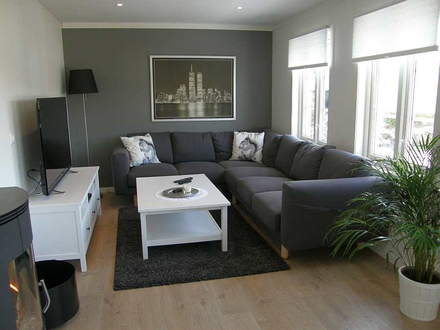 Der freundliche und gemütliche Wohnbereich des Ferienhauses