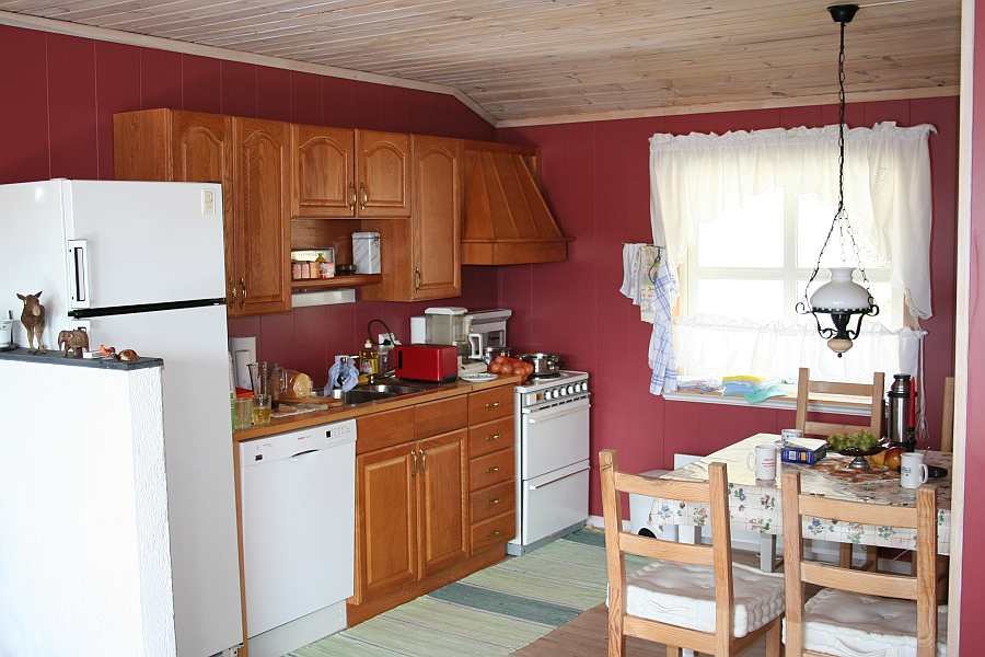 Die offene Studioküche der Ferienwohnung