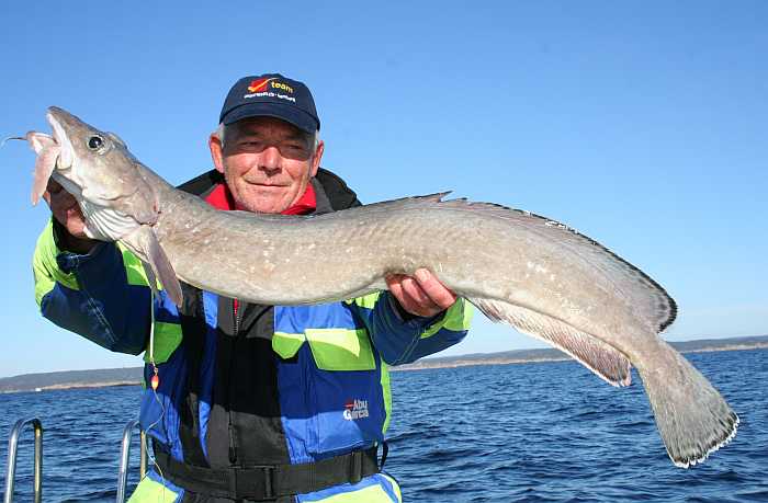 Testangler Jürgen beim Naturköderangeln