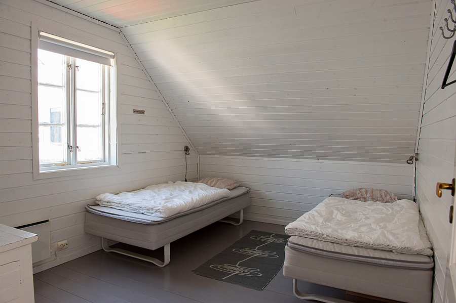 Schlafzimmer 1 mit zwei Einzelbetten - zusammengestellt als Doppelbett nutzbar