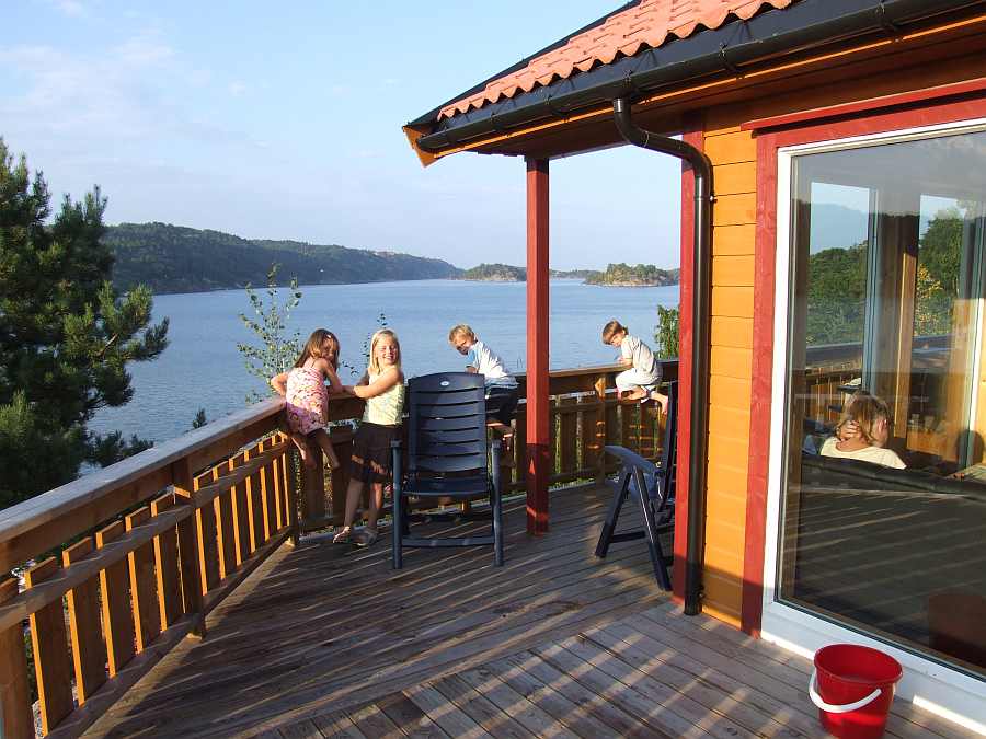 Ferienhaus Fjordstua mit herrlichem Blick auf den Fjord