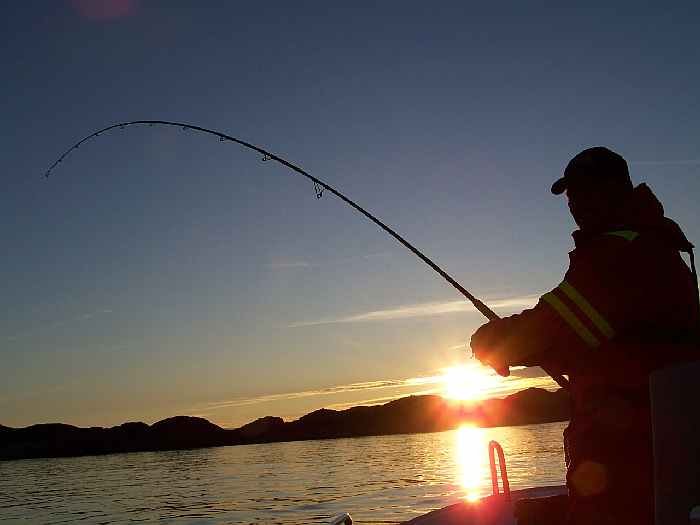 Drill im Sonnenuntergang.