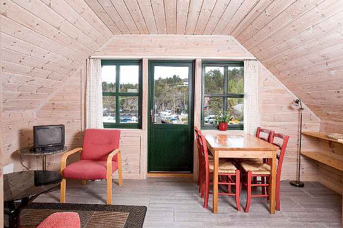 Die kleinste Unterkunft der Anlage ist die Ferienwohnung Typ F für bis zu 3 Personen.