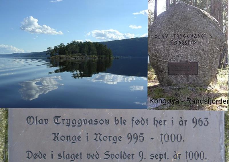 Die Insel Kongeøya (Königsinsel) nahe des Hauses wurde Olav Tryggvason gewidmet. Er war vor gut 100 Jahren König in Norwegen und stammte aus dieser Region.