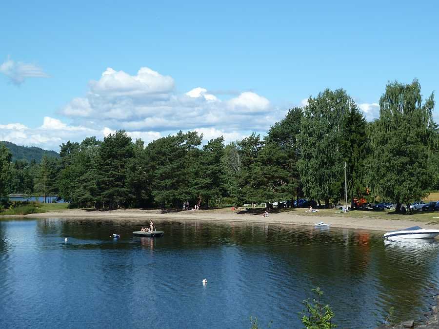 Ein Badestrand in Spaziergangentfernung zum Ferienahus