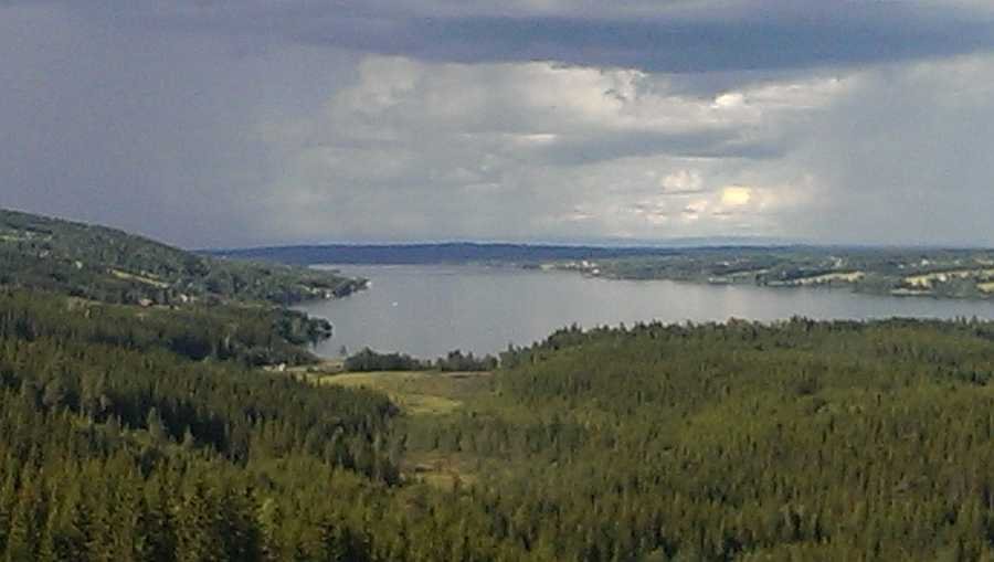 Blick auf den südlichen Teil des Sees Einafjorden