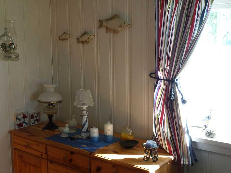 Das Ferienhaus ist sehr gemütlich eingerichtet