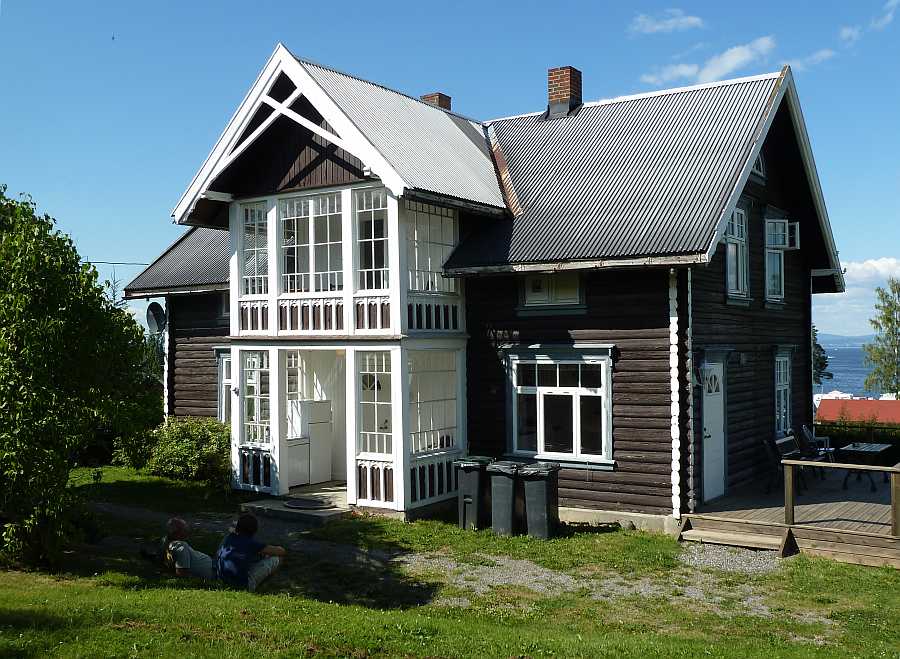Ferienhaus Kapteins Hus am Ufer des Sees Mjøsa