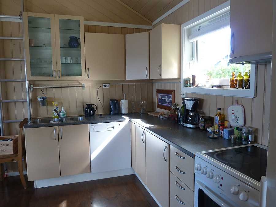 Die komplett eingerichtet Küche