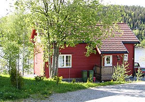 Haus Guttersrud liegt nur ca. 20 m vom Ufer der Glomma entfernt Haus Guttersrud liegt nur ca. 20 m vom Ufer der Glomma entfernt