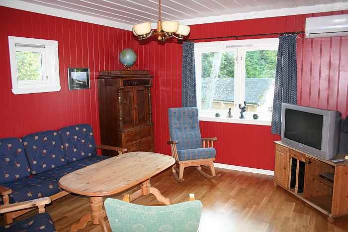 Wohnzimmer des Fertienhauses Wohnzimmer des Fertienhauses