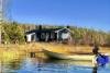 Ferienhaus Brøken direkt am Ufer des Sees Øymarksjøen