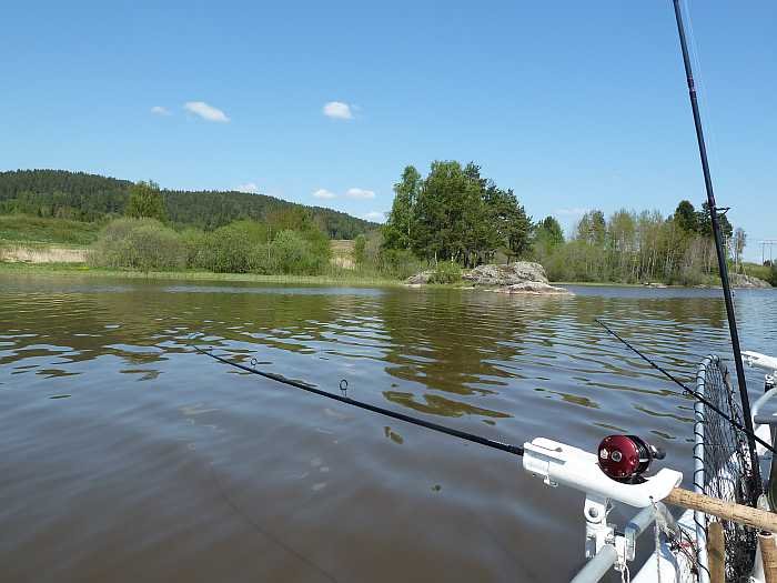 Schleppen an der Kante zu tieferem Wasser