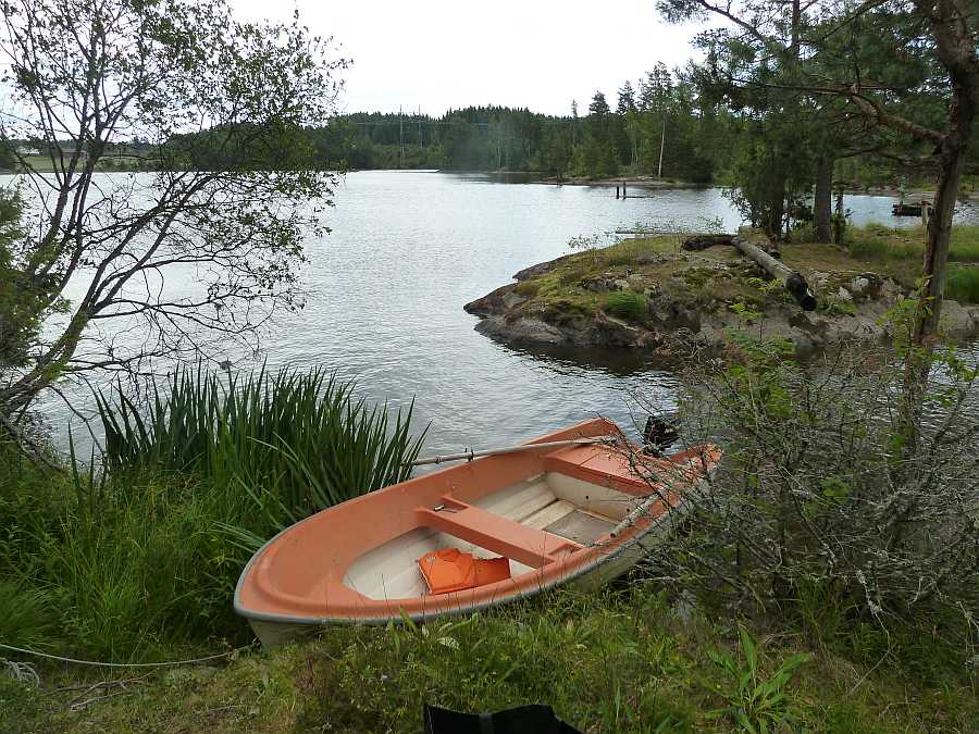Der Bootsliegeplatz am Ferienhaus