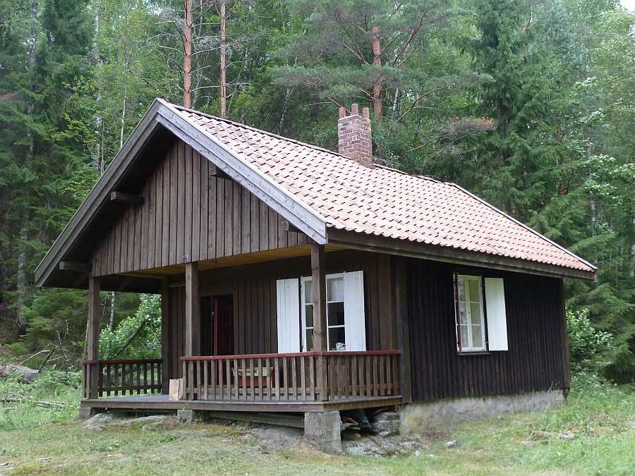 Ferienhaus Klokkerhytta am See Øymarksjøen