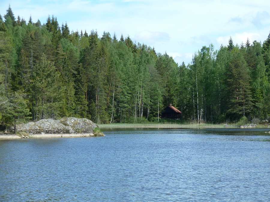 Schon die Bucht direkt vor dem Haus ist überaus Hechträchtig...