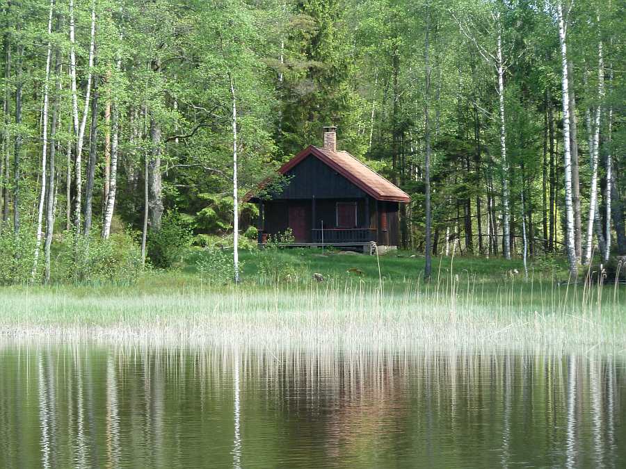 Ferienhaus Klokkerhytta - direkte Lage am Seeufer