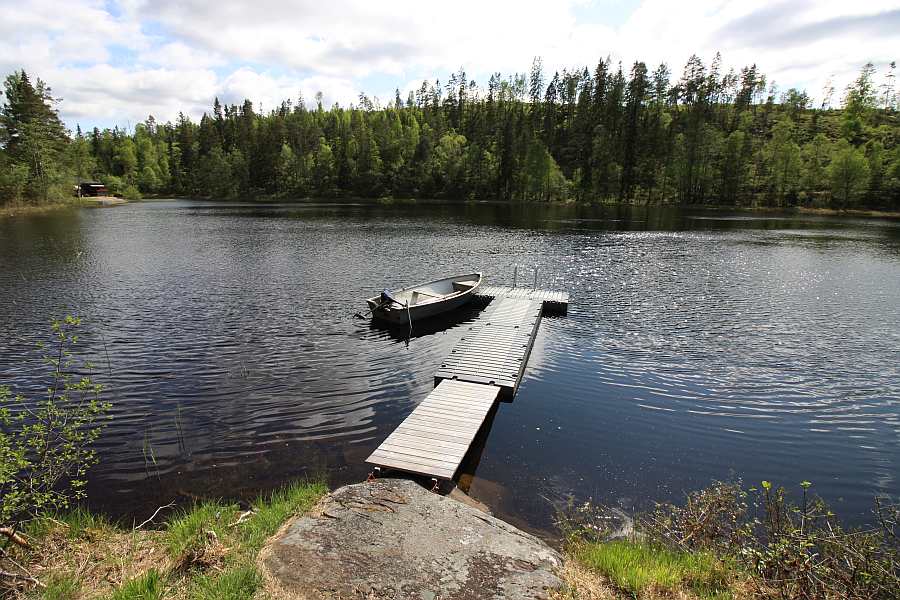 Der eigene Bootssteg am Haussee