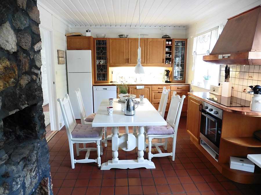 Die Wohnküche des Ferienhauses