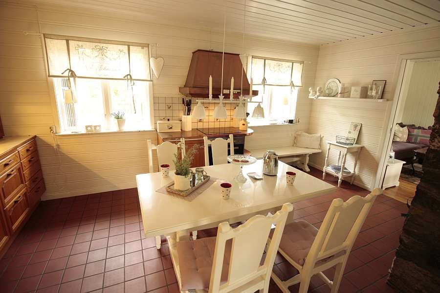 In der Küche hat man viel Platz