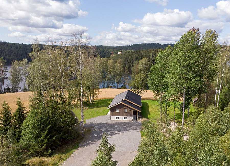 Ferienhaus Rødkinn - hier ist man ganz für sich alleine - Traumlage am Ufer des Hechtsees Øymarksjøen
