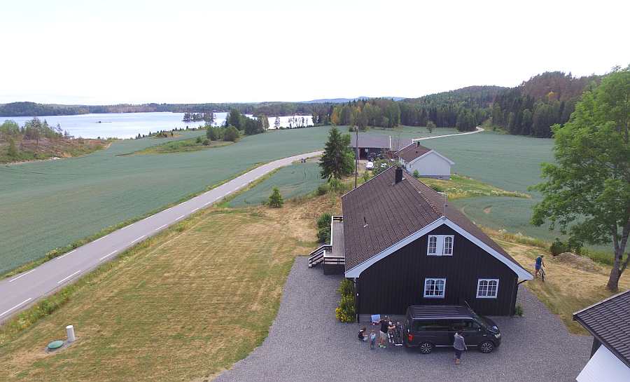 Ferienhaus Slevika am See Øymarksjøen
