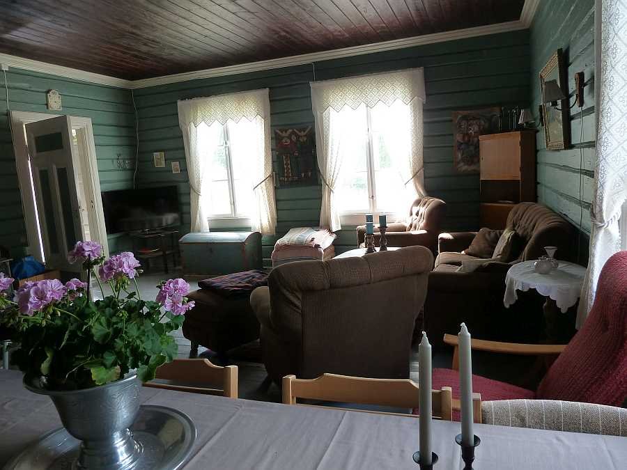 Der großzügige Wohnbereich des Ferienhauses