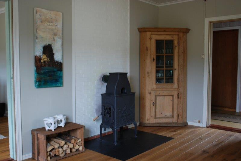 Wohnbereich mit Holzofen