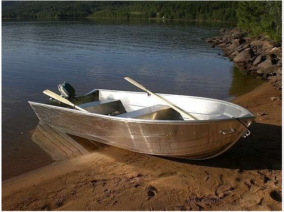 Bereits im Hauspreis enthalten - Alu Angelboot Viking 14 Fuß/ 8 PS, Viertakter