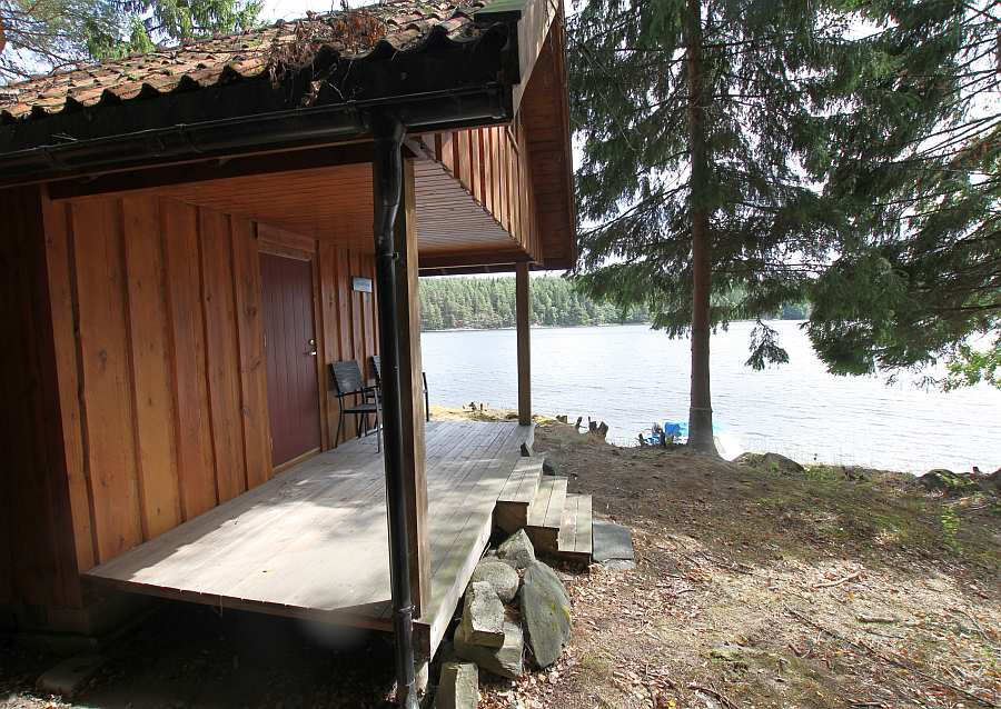 Die Veranda des Hauses