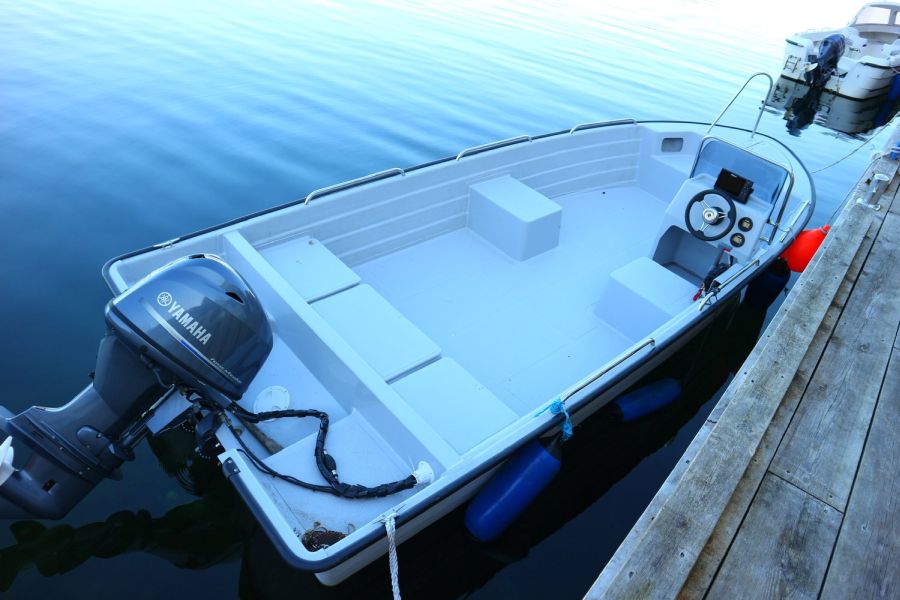 Sehr gutes Angelboot: Grand 19 Fuß/60 PS mit Steuerstand, Echolot und GPS