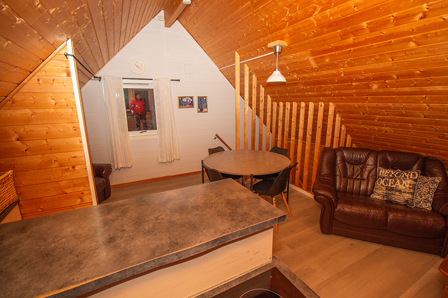 Sjøbua - offener Wohnbereich