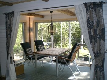 Der schöne WIntergarten des Ferienhauses. Der schöne WIntergarten des Ferienhauses.