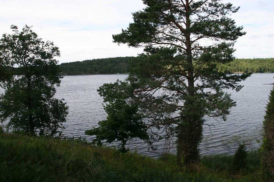 Blick auf den See Östra Silen